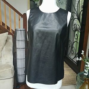 VINCE lambskin leather tank size 10